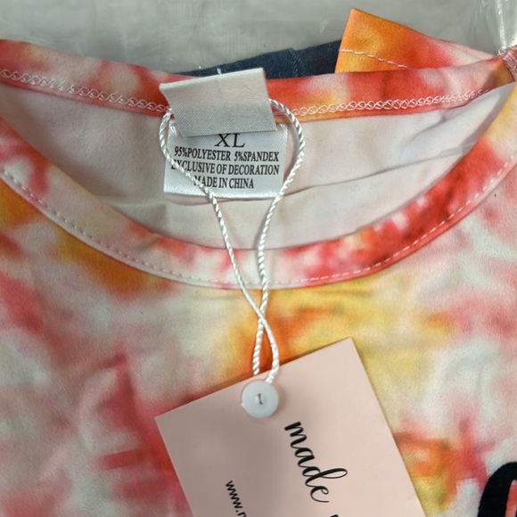 NEW Girls Sz 6 Orange 'Candy Corn Cutie' Flare-Sleeve Top Jeans Fall Halloween - Picture 10 of 10